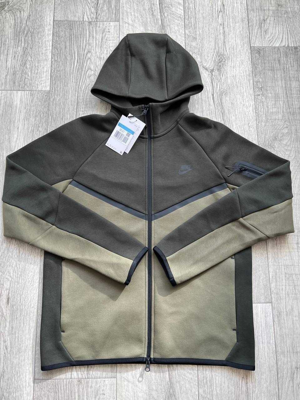 ОРИГІНАЛ! Кофта Nike Tech Fleece Fz Wr Olive XS S M L XL | HV0949-355