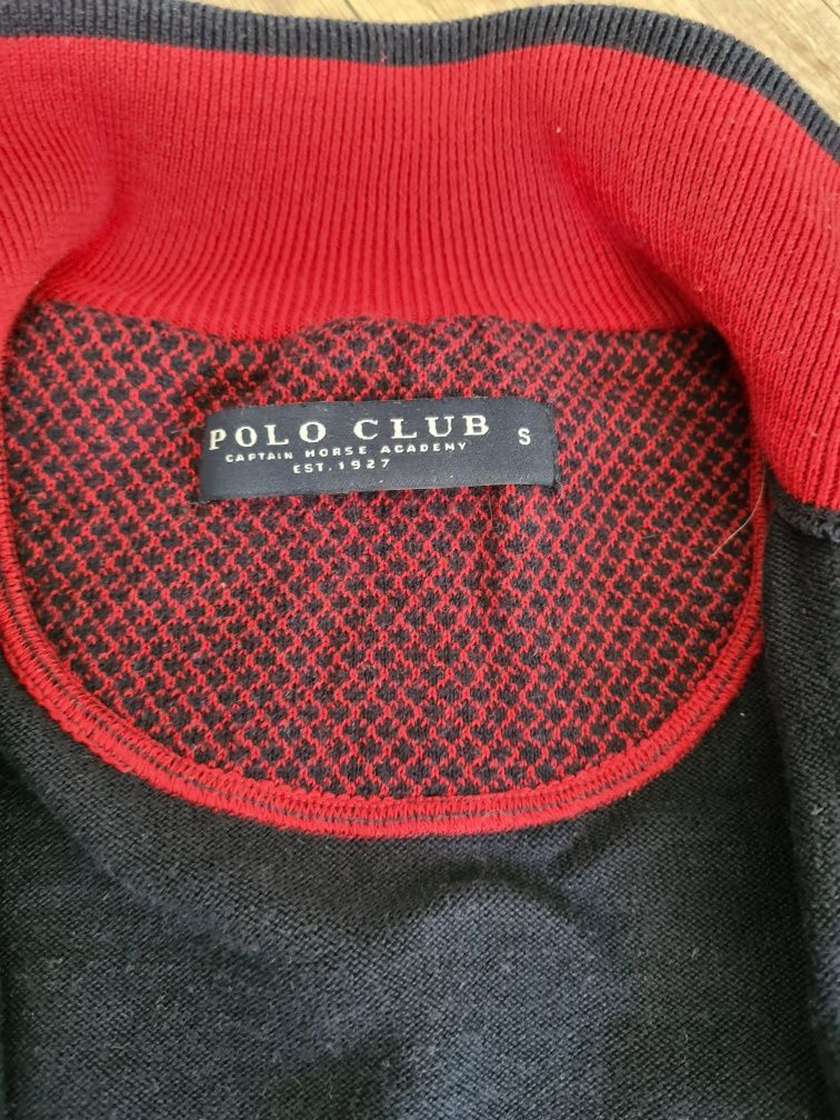 Sweterek swetr męski guziki jak nowy polo club S