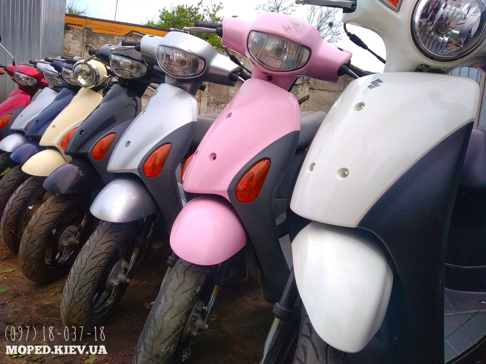 HONDA dio 27 pal white скутер мопед с контейнера