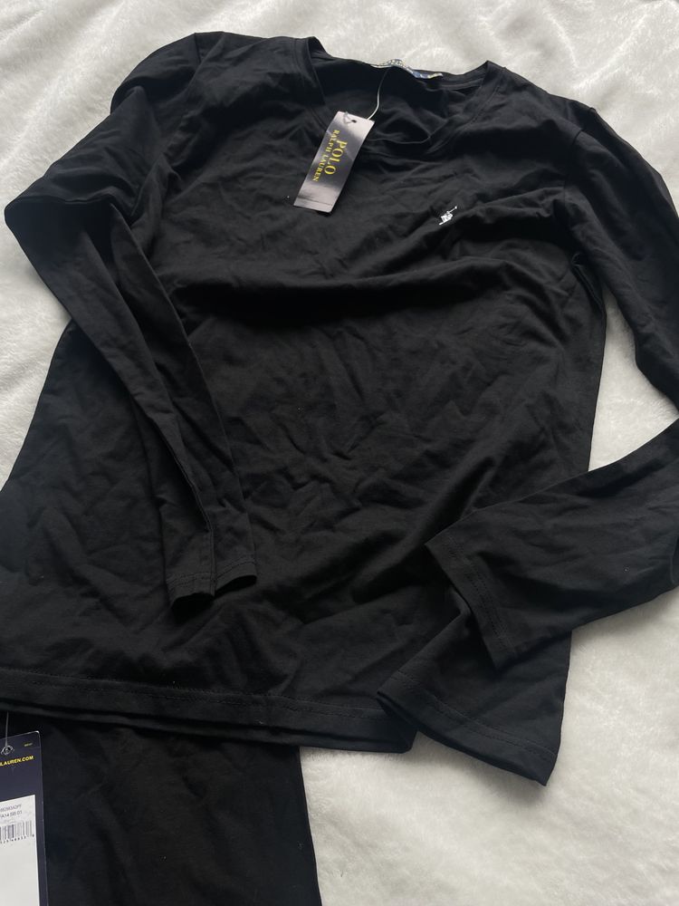 Dres legginsy bluzka komplet zestaw nowy x2 czarny i szary