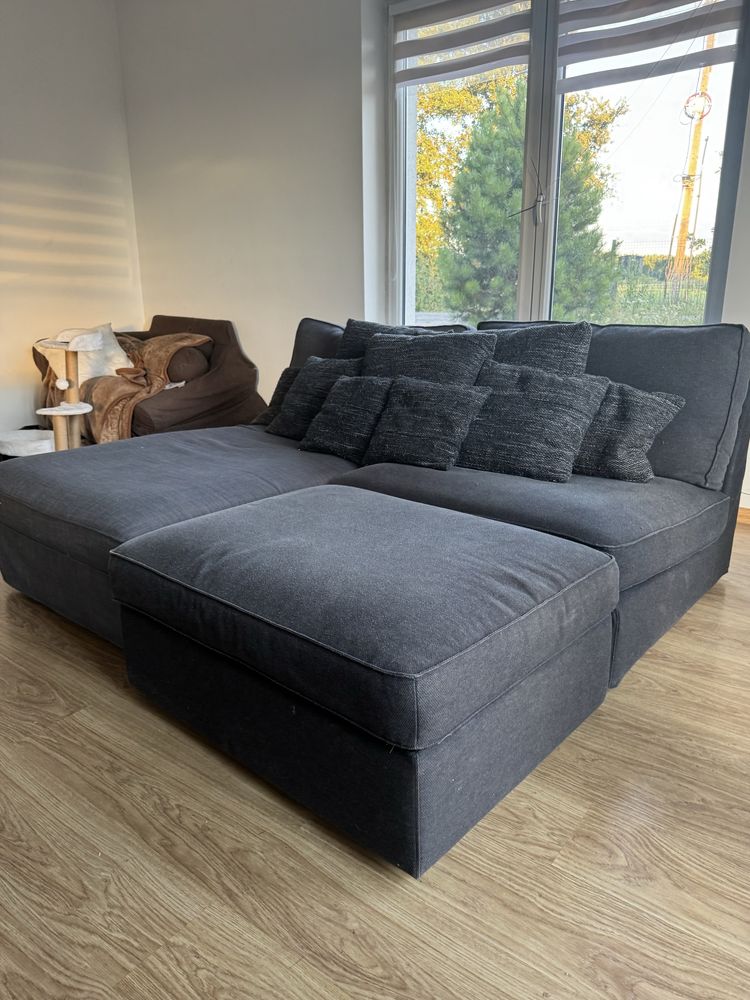 Sofa modułowa z dostawką/pufą + komplet poduszek + możliwość dostawy!