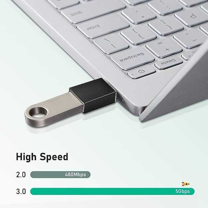 LITZEE Koncentrator USB 3.0 z zasilaczem,7 portów Superspeed USB Hub