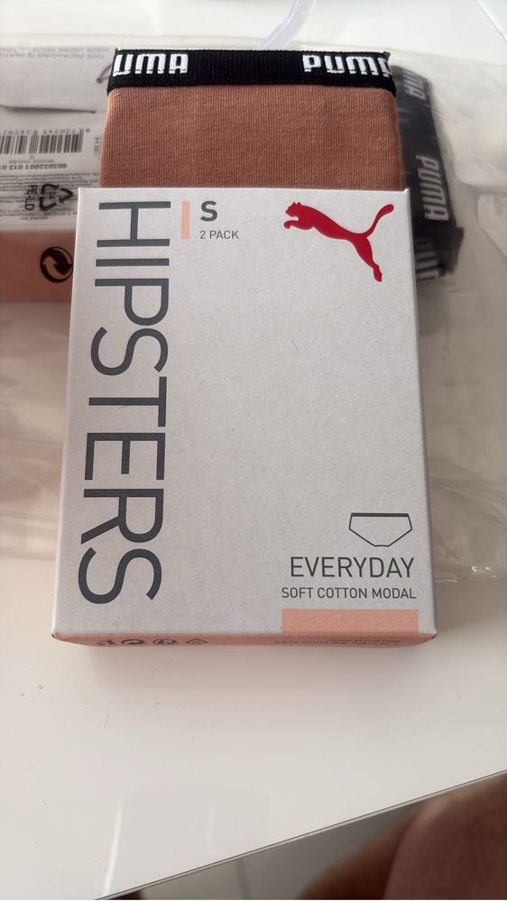 PUMA HIPSTERS - 2-pak majtek damskich, rozmiar S