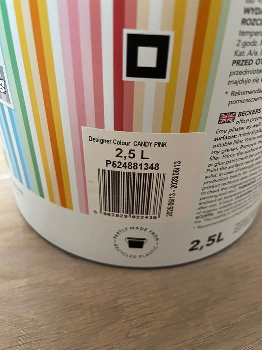 Farba różowa Beckers Candy Pink 2,5 l