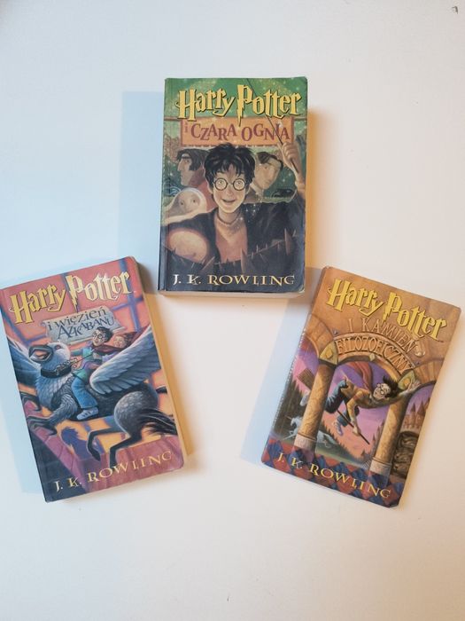 Zestaw książek Harry Potter pierwsze wydanie niepoprawione