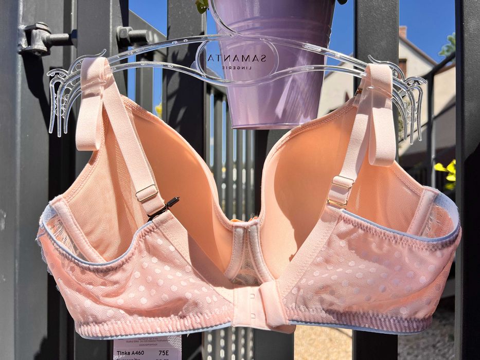 Biustonosz usztywniany Samanta Tinka A460 80E pastelowe kolory, spacer