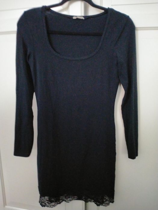 Spódnica czarna prążki midi ASOS 40