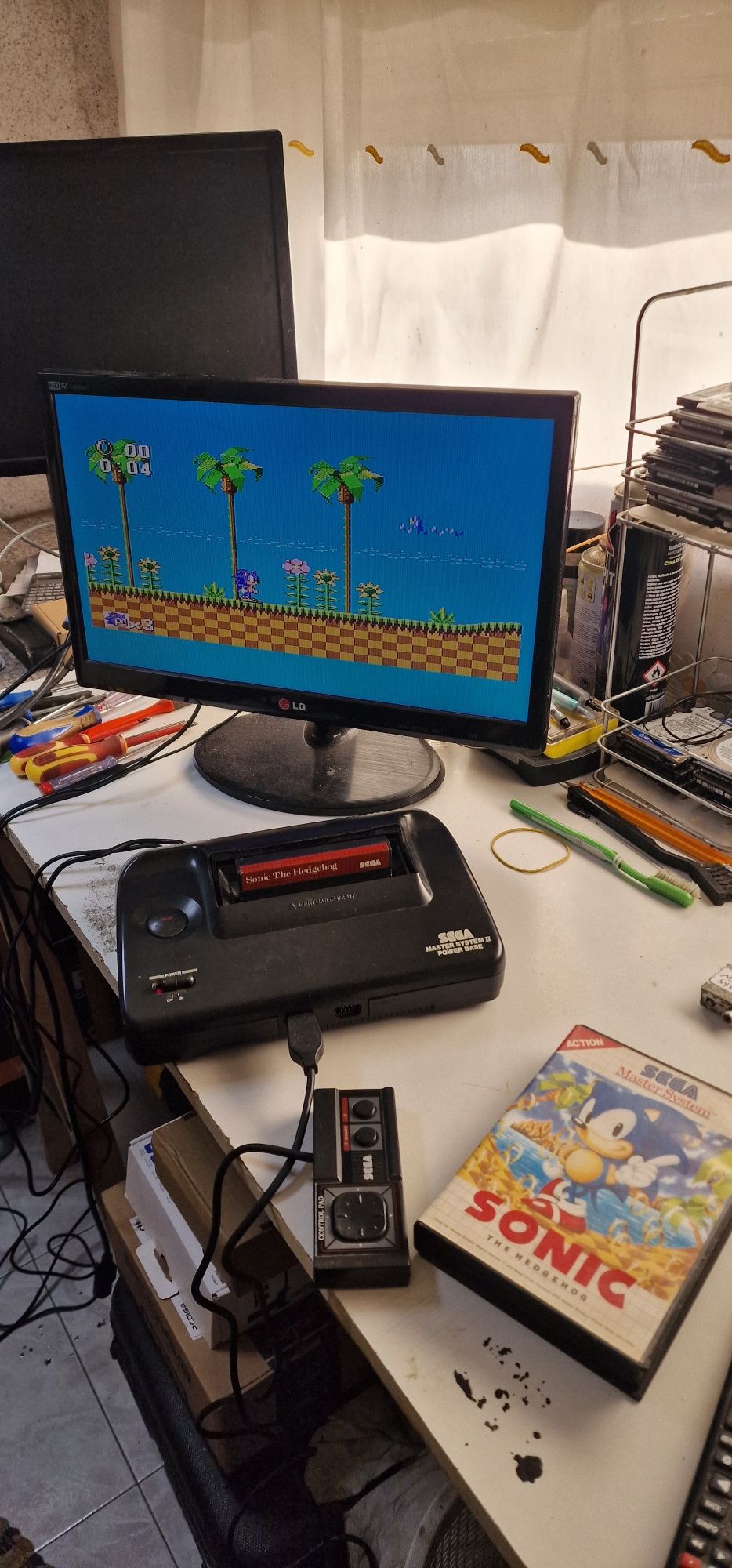 Serviço Sega Master System II AV RGB