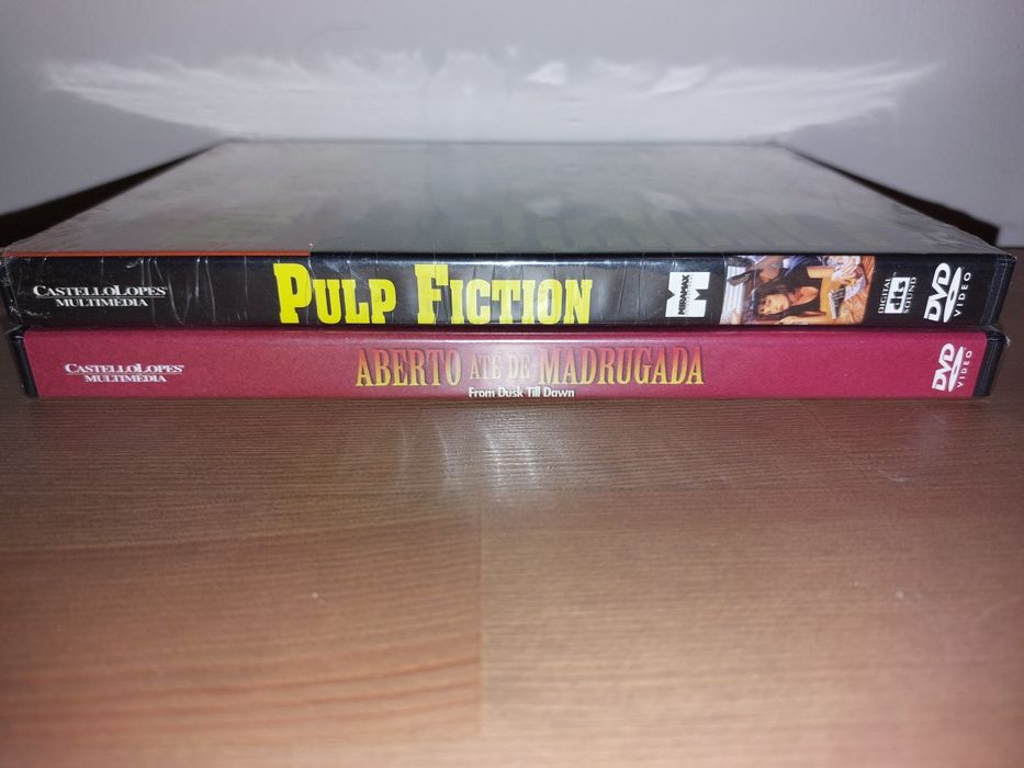 DVDs NOVOS e SELADOS Tarantino "Pulp Fiction & Aberto até Madrugada "