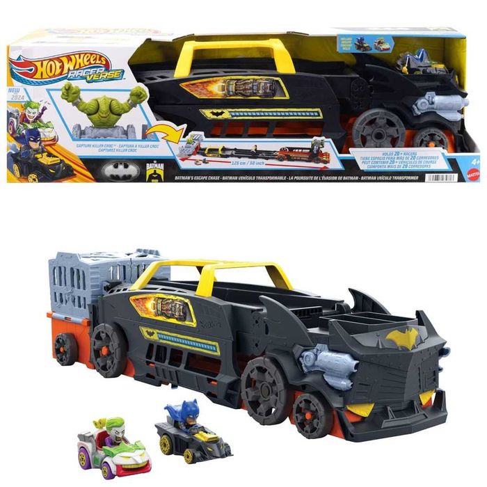 Трек Хот вілс Вантажівка-транспортер 2 в 1 Бетмен Hot Wheels HXN21