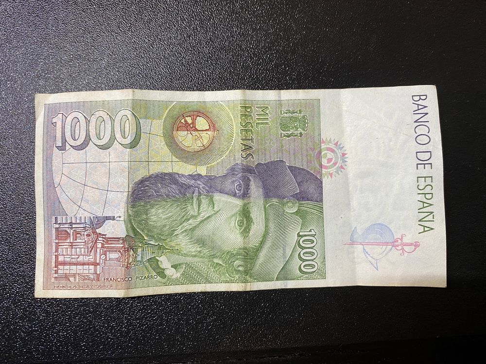 Nota 1000 Pesetas 1992 Espanha