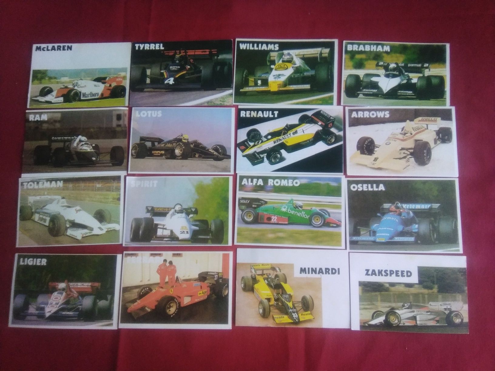 76 Calendários Fórmula 1. Impala. 1985. Completo.