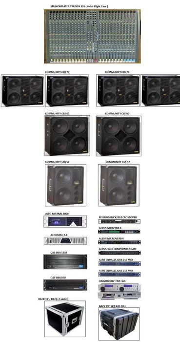 Equipamento de Som Profissional