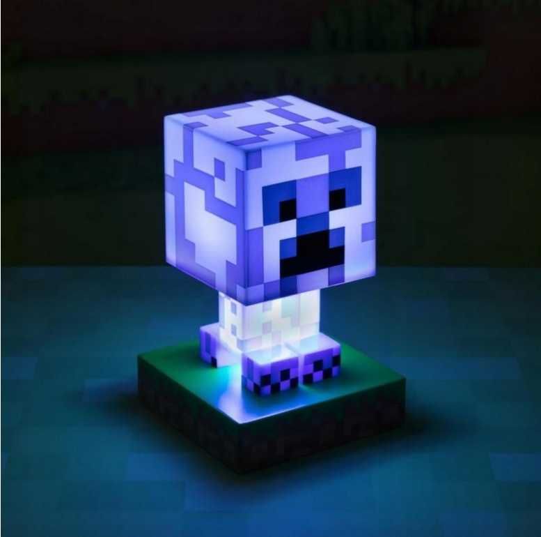 Mini lampka Minecraft Creeper lampka nocna Icon 3D