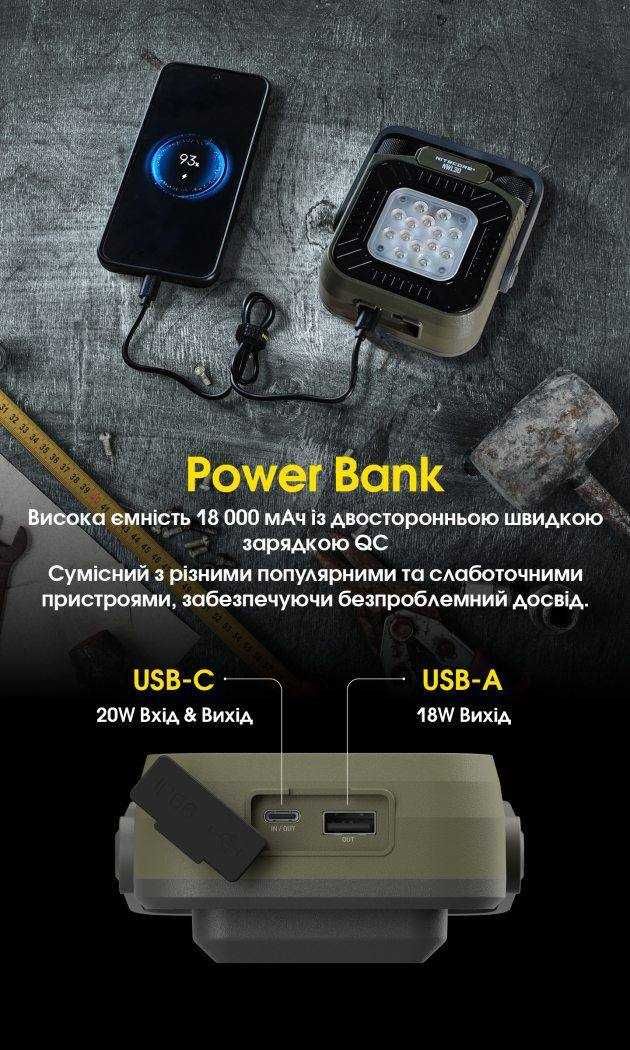 Антимоскітний ліхтар Nitecore NWL30 з акумулятором та кейсом