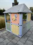 Domek Ogrodowy Dla Dzieci 6 Paneli Zabaw 128 x 115 x 106 cm