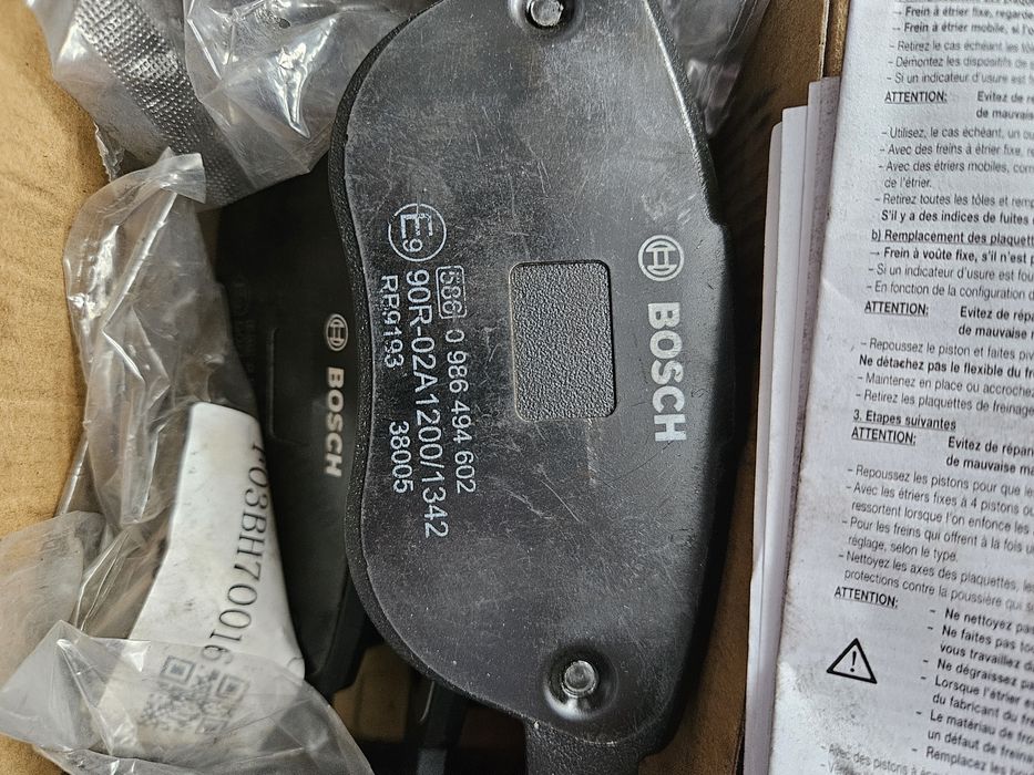 Klocki do Peugeot/Citroen