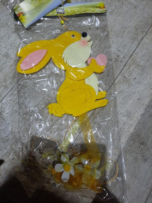 Ozdoba wielkanocna filc zajączek