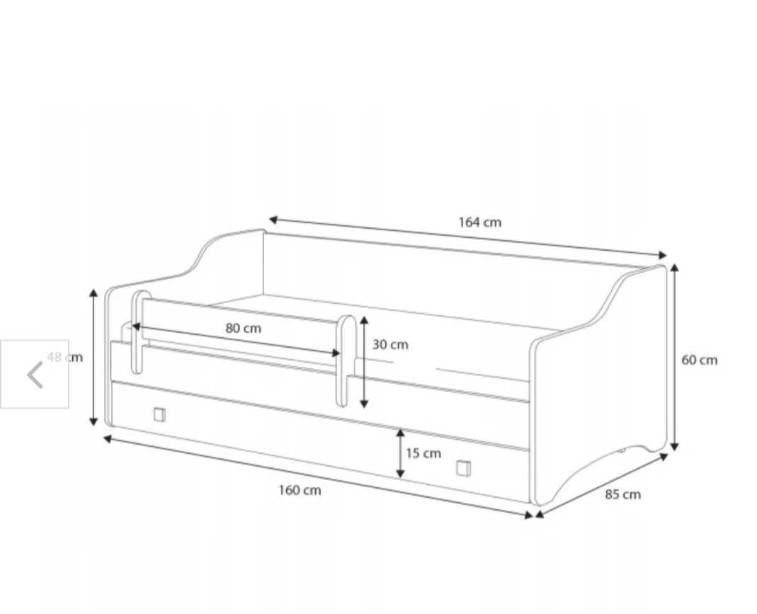 Łóżko dziecięce 160 x 80