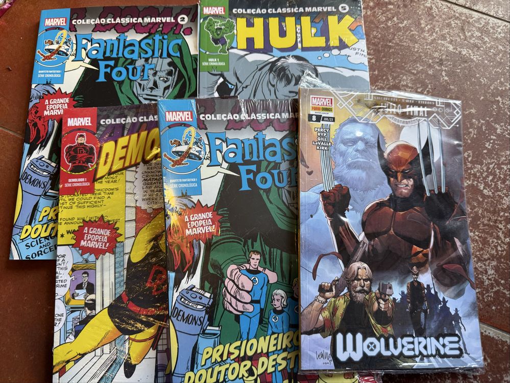 Livros marvel usados