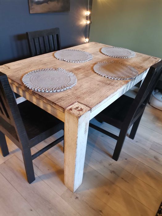 Stół, loft, industrialny, Kolonialny, masywny, drewniany