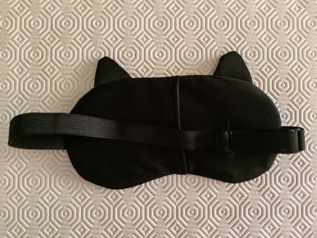 Máscara de olhos para dormir/viagem, Gato