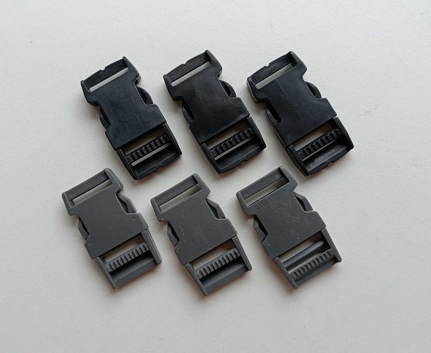 Карабины фастексы пластиковые + ремни набор