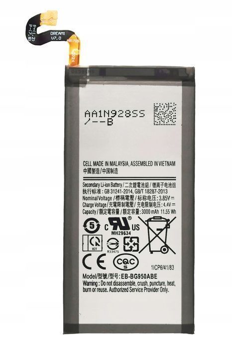 Nowa Bateria Do Samsung Galaxy S8 G950F Eb-Bg950Abe