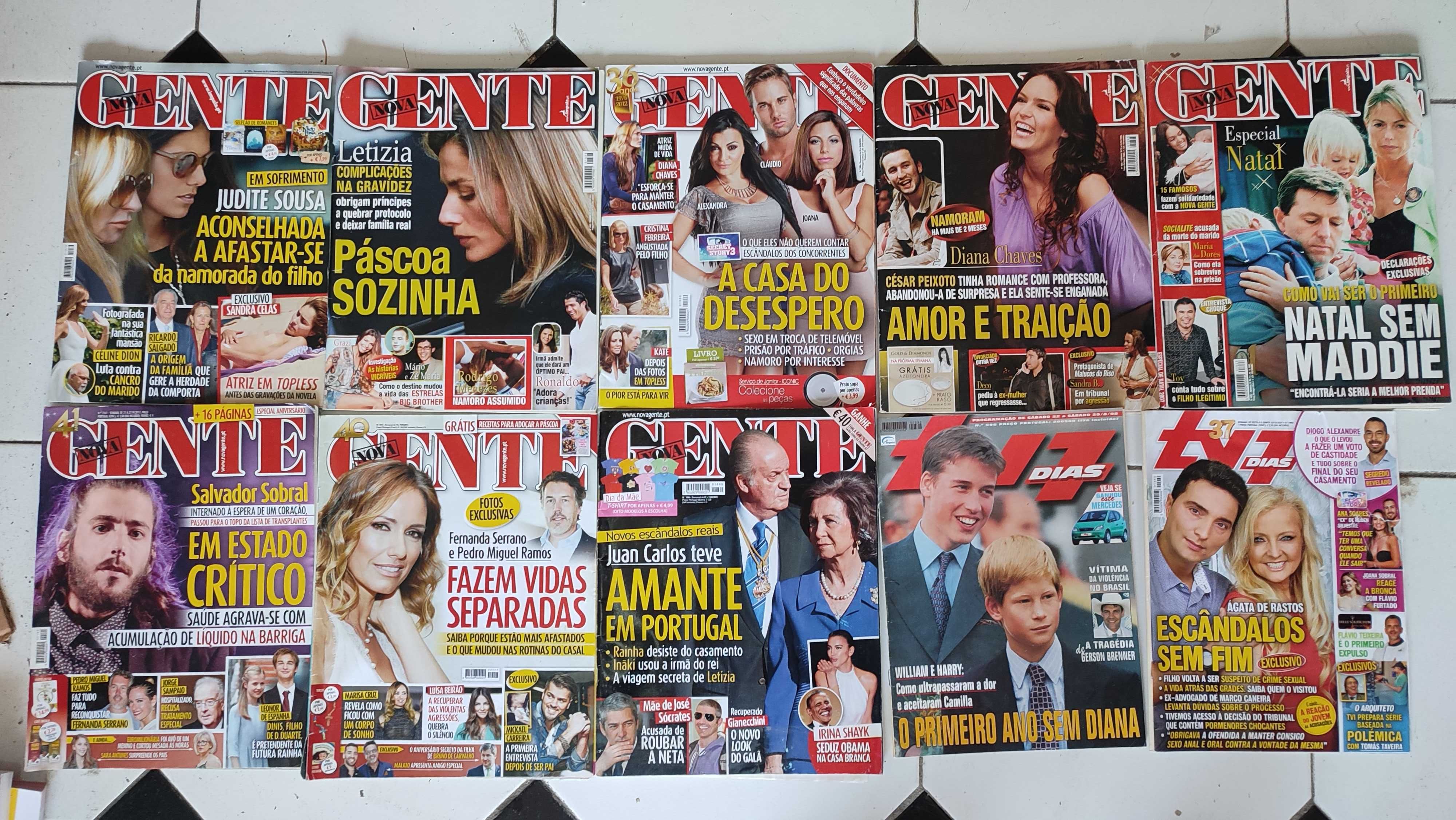 Lote 19 Revistas Nova Gente e TV 7 Dias