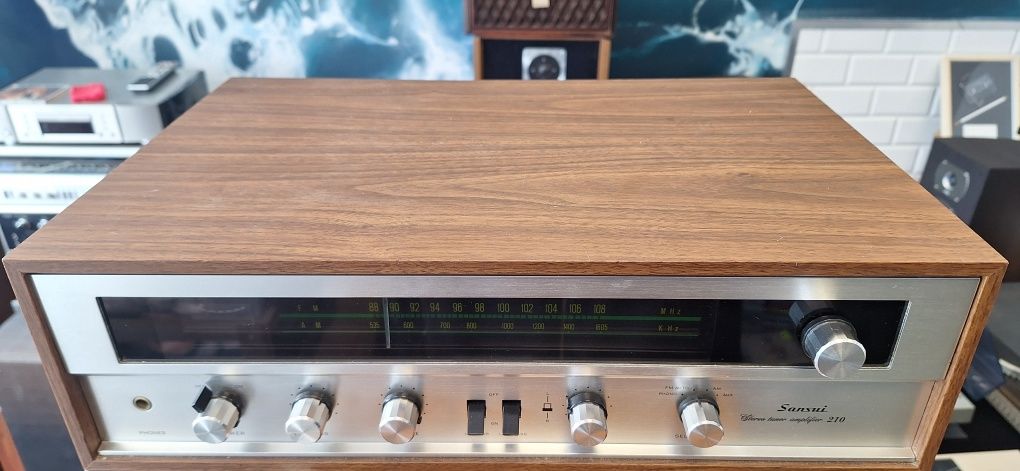 Sansui 210 . Amplituner stereo. St. B.dobry Audio Vintage Pr