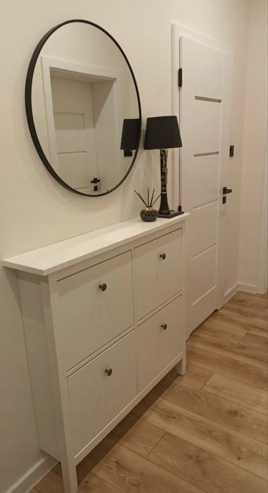lustro okrągłe w metalowej ramie 70 cm łazienka salon arventa style