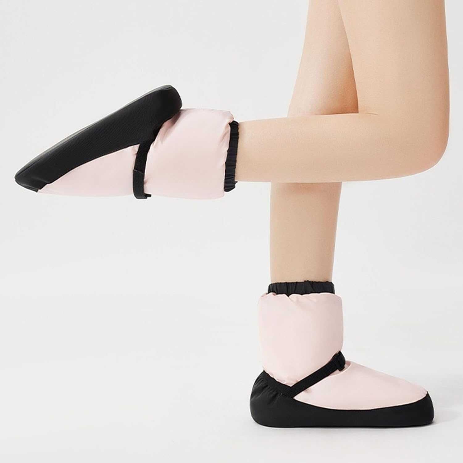 ciepłe buty baletowe -kolor różowy, rozm  L