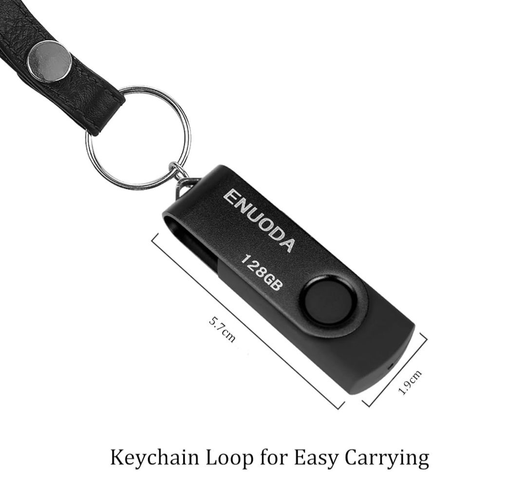 ENUODA Pamięć USB 128 GB USB 2.0 Pendrive