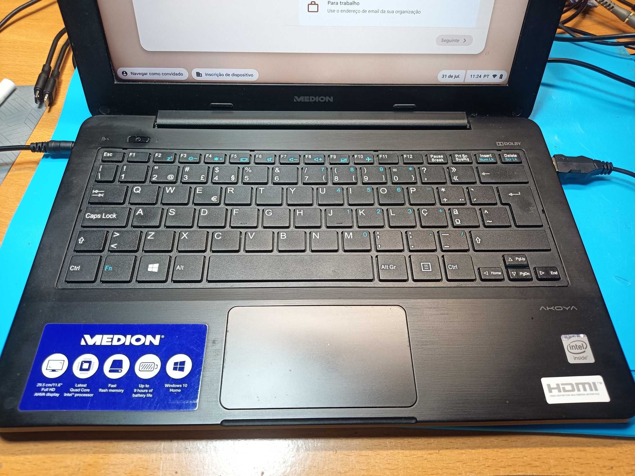 Portatil Medion Akoya S2217 ,Impecavel a Trabalhar