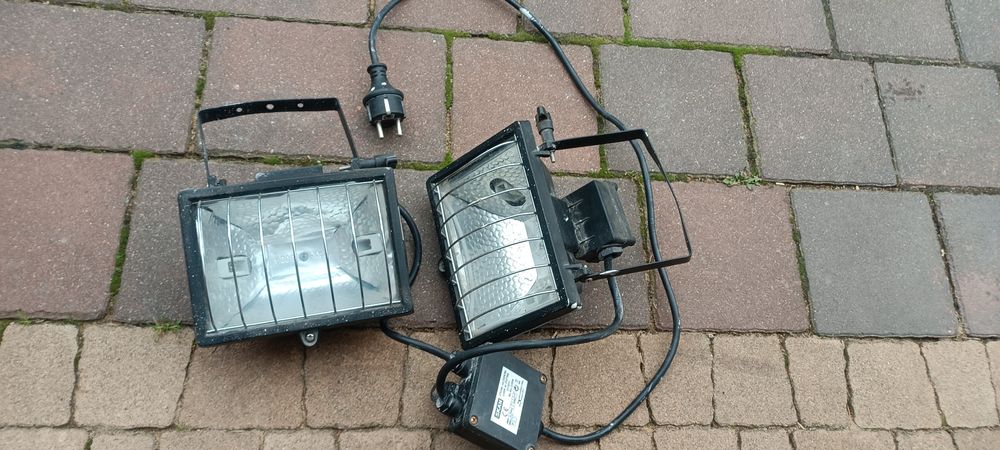 Reflekor, halogen budowlany, roboczy, 2 sztuki sprawny, lampa