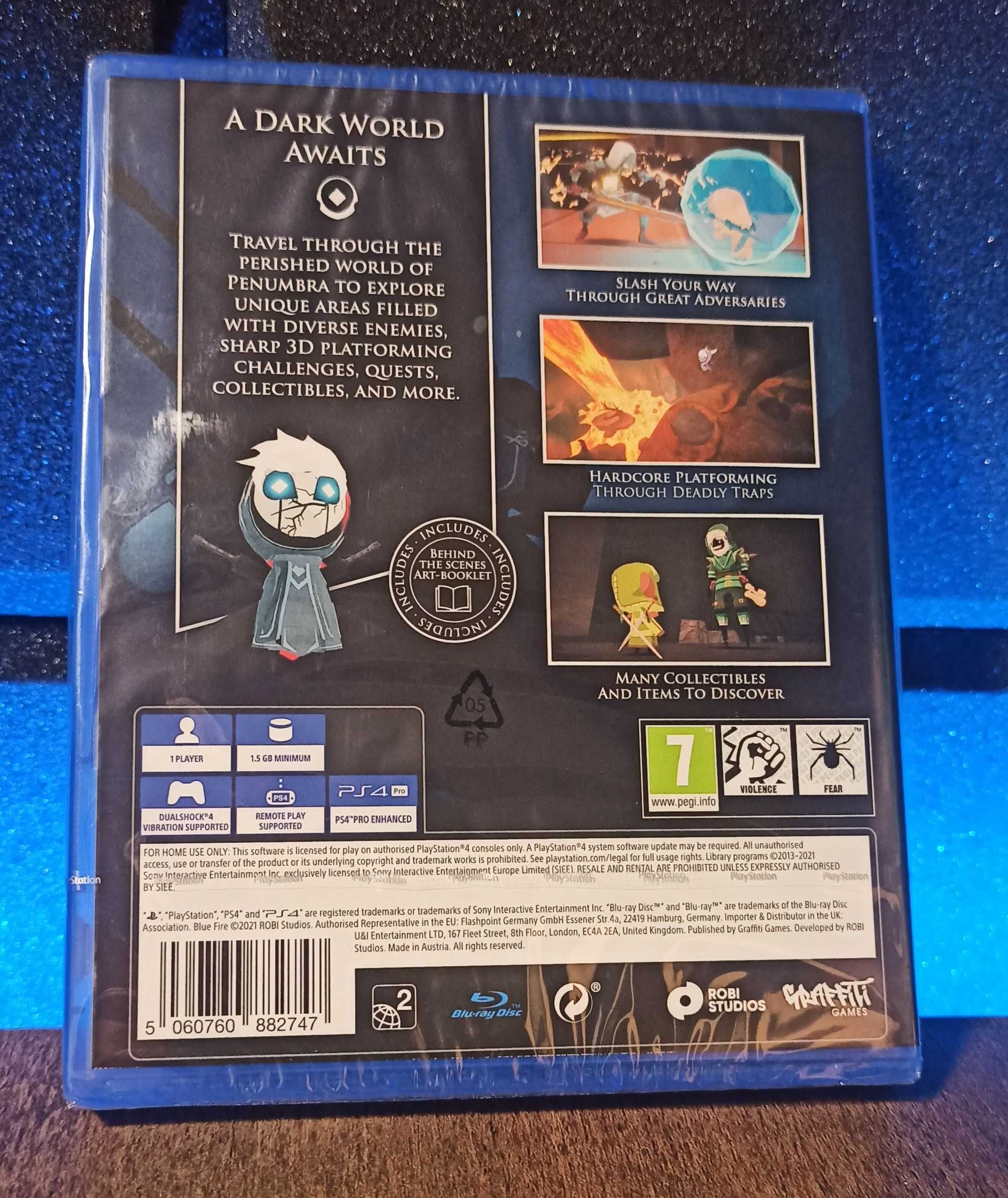 Blue Fire PS4 PS5 - klimatyczna platformówka 3D dla dzieci