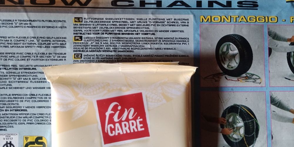 Czekolada Fin Carre biała gratis dorzucam łańcuch Bottari Rapid T2 9mm