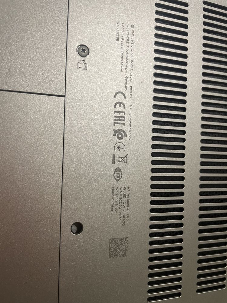 Ноутбук HP ProBook 450 G5 FHD IPS 15.6" Core i3 Ram 8GB