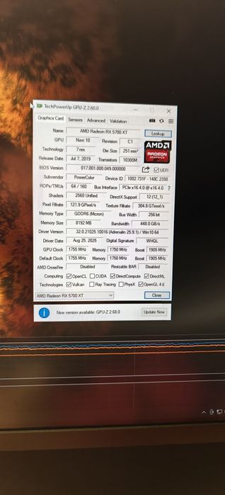 Видеокарта PowerColor RX 5700 XT Red Devil 8GB
