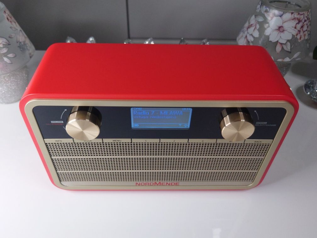 NORDMENDE Transita 120 IR radio internetowe z DAB+ FM AUX czerwone