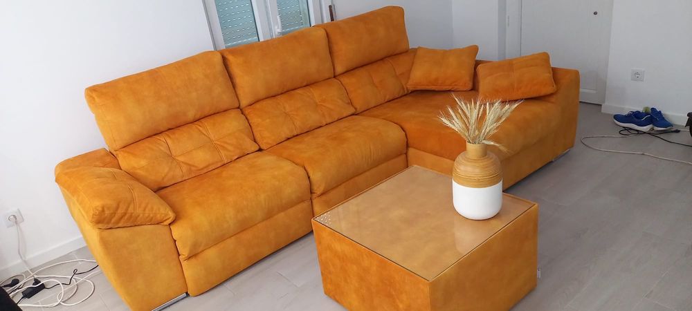 Sofá elétrico reclinável