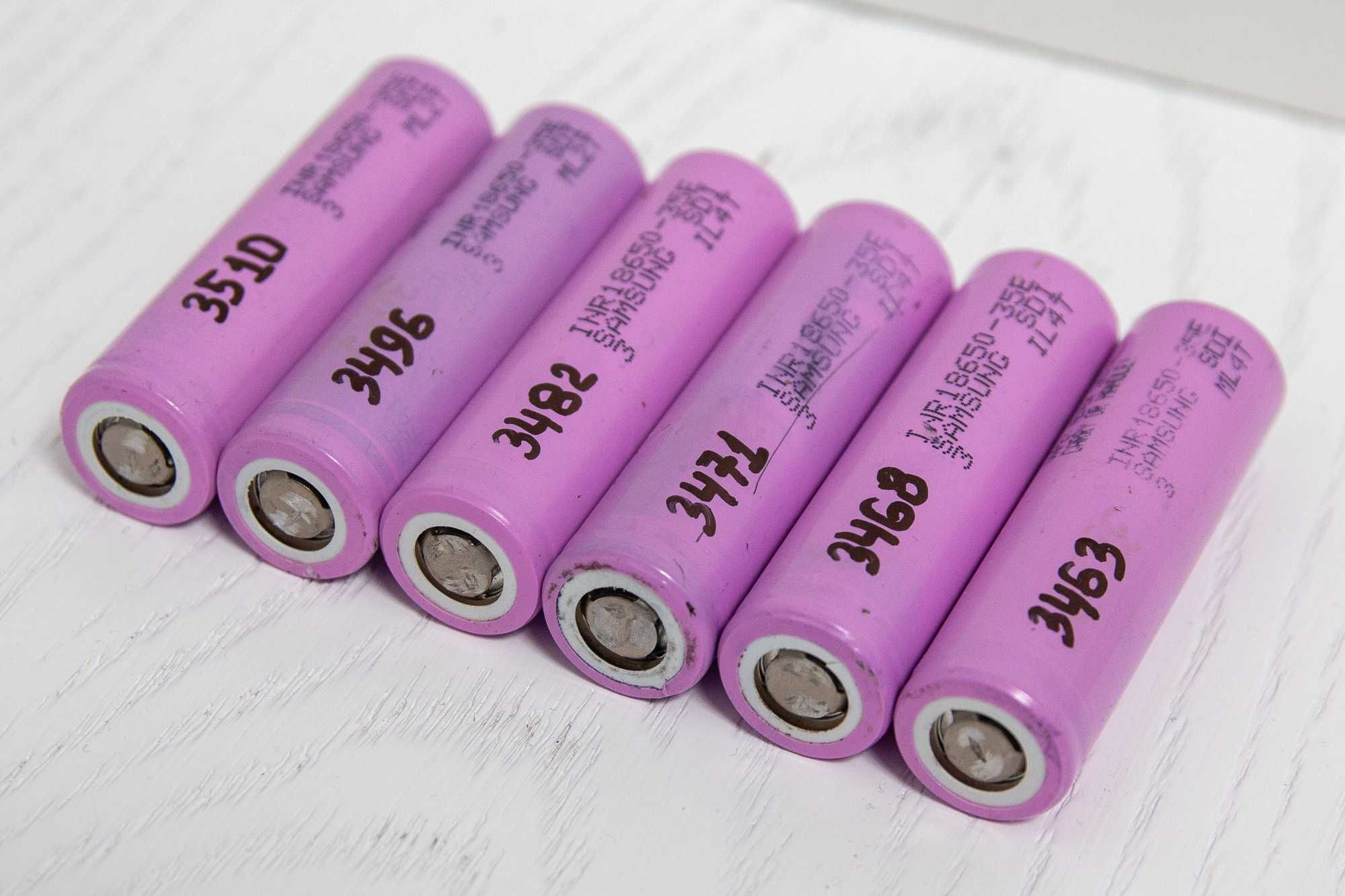 Акумулятори 18650 Samsung 35E б/у