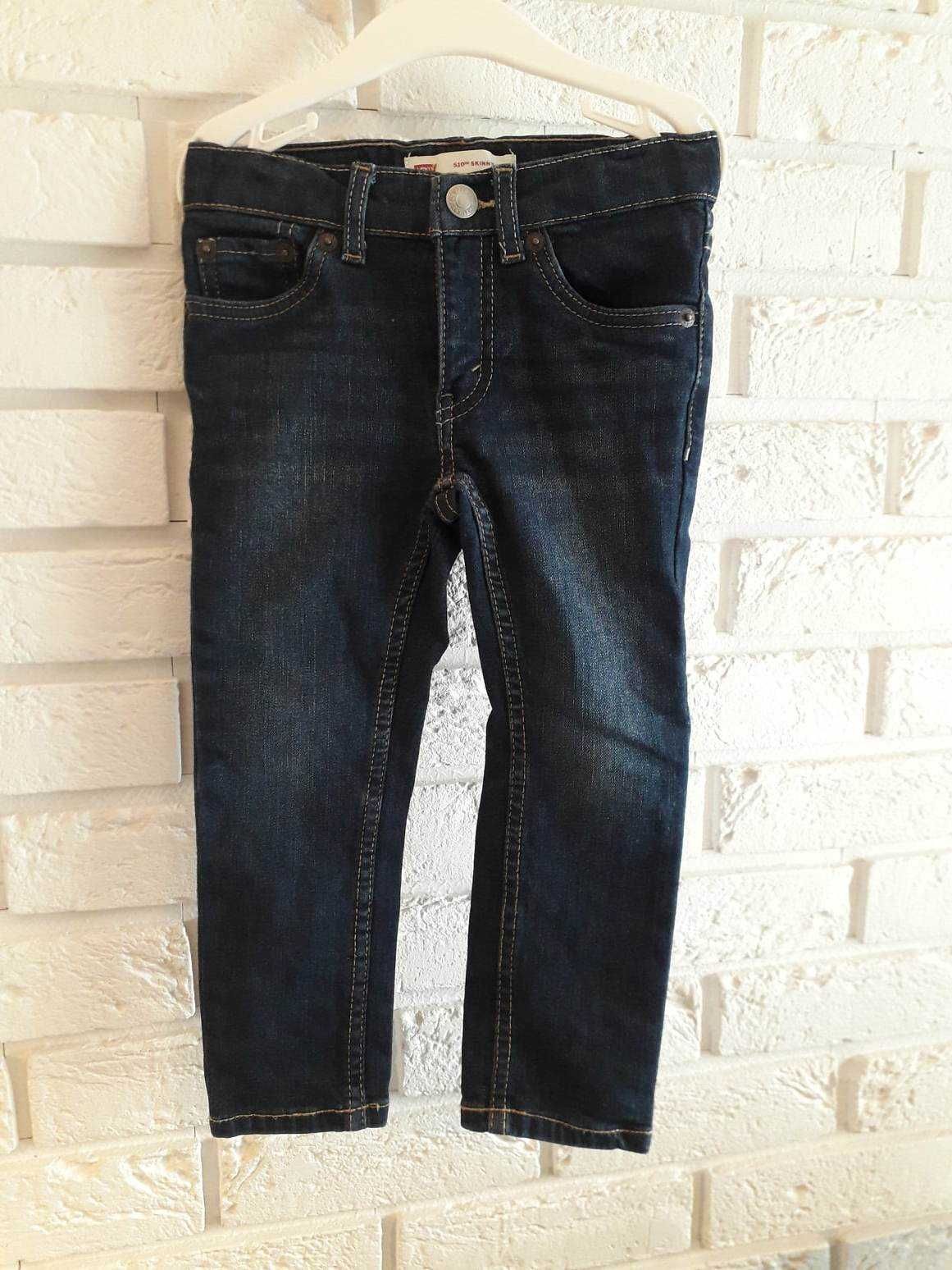 Spodnie jeansy, skinny, firma Levi's, rozmiar 98 (3A)