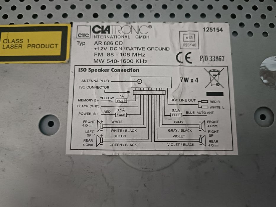 Auto radios CD Kenwood e Ciatronic