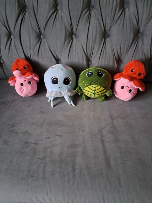 Pluszaki maskotki świeżaki z Biedronki - żółw, meduza i inne/ 4 za 20