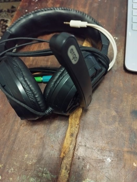 Навушники ergo з переходником для телефона