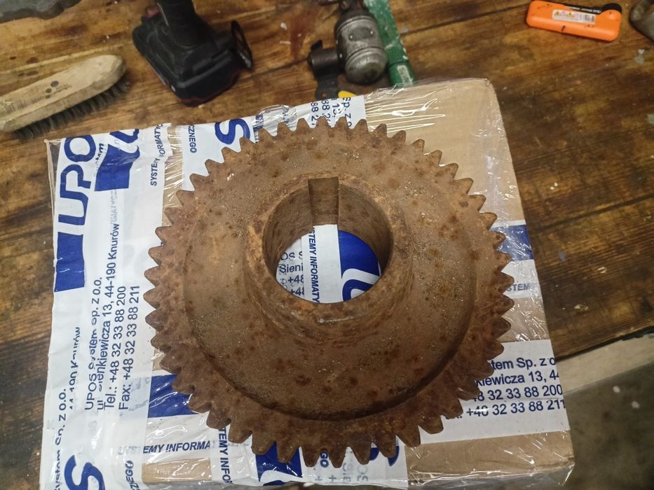 Koło zębate vintage retro ozdoba