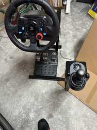 Logitech g29 + Pedais + Shifter + Suporte