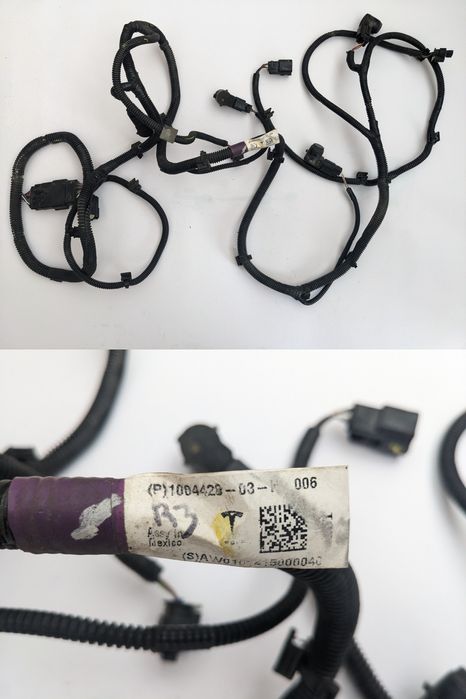 Проводка б/у бампера Model Y S X  парктронік парктроник