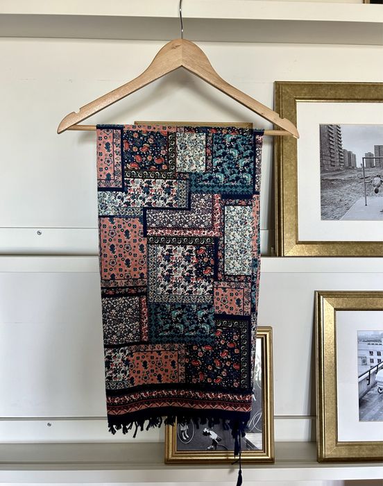 Damska kolorowa chusta boho Szalik damski z wiskozy